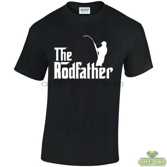 Забавная Рыбацкая футболка Rodfather подарок для рыбака | Мужская одежда