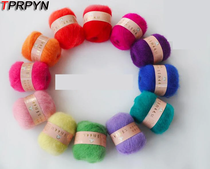 

TPRPYN 250g=5Pcs Yarn For Knitting Mohair Wool Knitting Soft Yarn Fingering Baby Crochet Knitting Threads Angora Of Crochet 1361