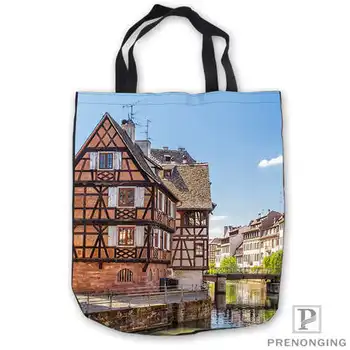 

Custom Canvas Alsace-StrasbourgTote Shoulder Shopping Bag Casual Beach HandBag Daily Use Foldable Canvas #180713-03-20.
