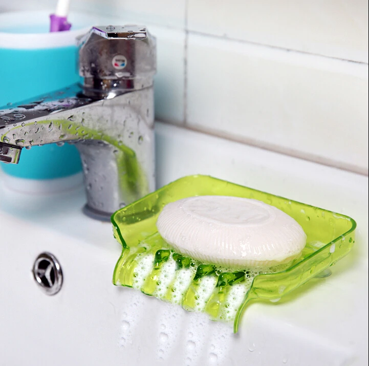 

2015 Eco Friendfly Fashion Soap Dish Holder Waterfall Soap Box Dish For bathroom accessories
