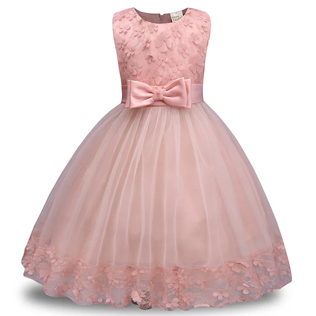2018 Nuovo Fiore Ragazza Abiti Rosa/Viola/rosso Del Partito Pageant  Comunione Dress Little Girls Capretti/Bambini vestito per la Cerimonia  Nuziale|Dresses| - AliExpress
