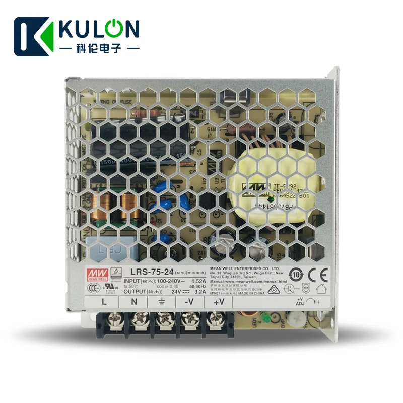 Оригинальный MEANWELL LRS 75 24 один выход 75w 24v 3.2A Meanwell источника питания 24V 75|power 24v|power supply