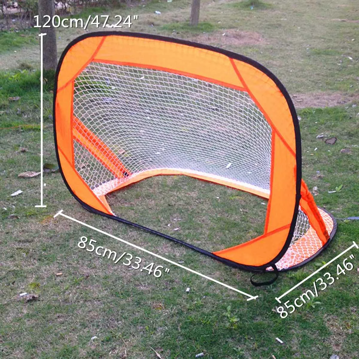 

85X85X120cm Large 2PCS Mini Pop-Up Soccer Goal Set Portable Foldable Football Net Kids Outdoor Team Sports Training Accessories