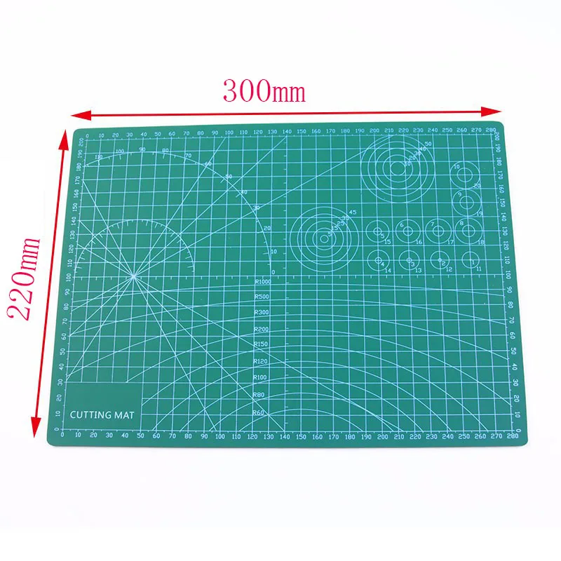 Multi-Функция офиса прямоугольный Резка Пластик доска 300x220x3 мм метрики Средства ухода за кожей стоп/чертежей инструменты