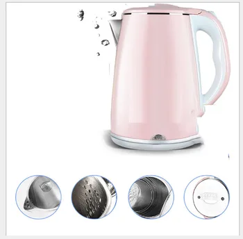 

Electric kettle stainless steel +ABS engineering plastics double layer 2.3l chassis heating Electrical kettle