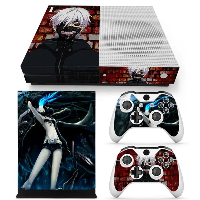 

Protective Cover Cool game skin sticker Decal for Microsoft Xbox One S Console + 2 Controllers