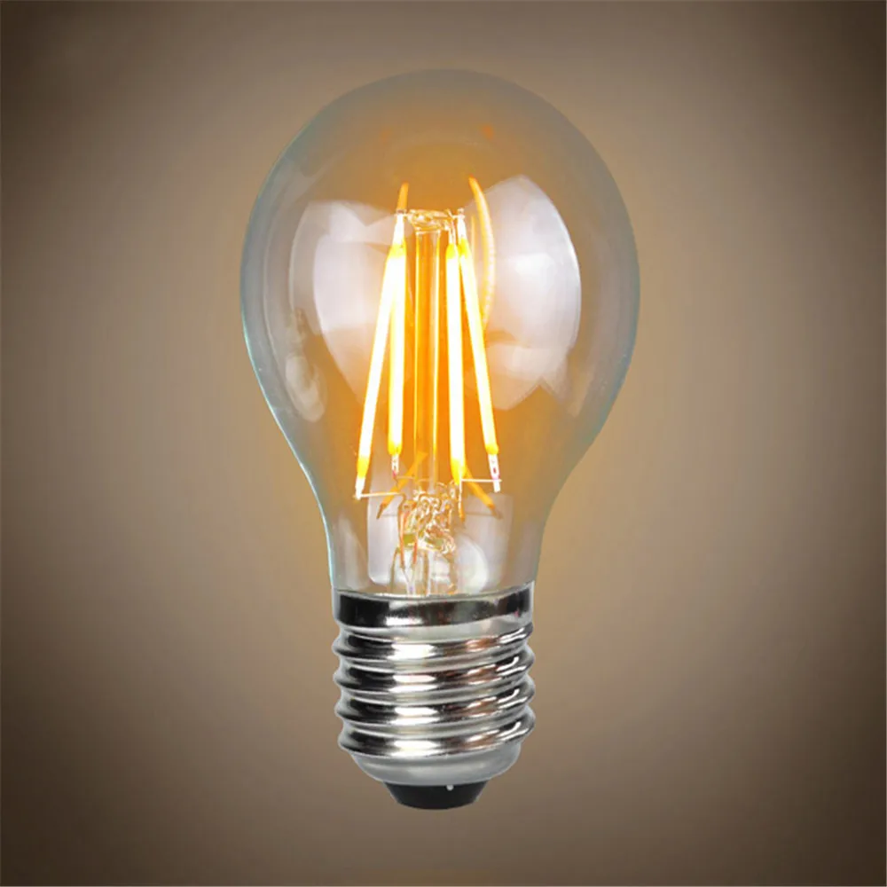 E27 220 V-240 V Edison стеклянная лампа с нитью накаливания 4W 8W 12W 16W светодиодный светильник люстра одинаковые лампы накаливания освещение Холодный/теплый белый