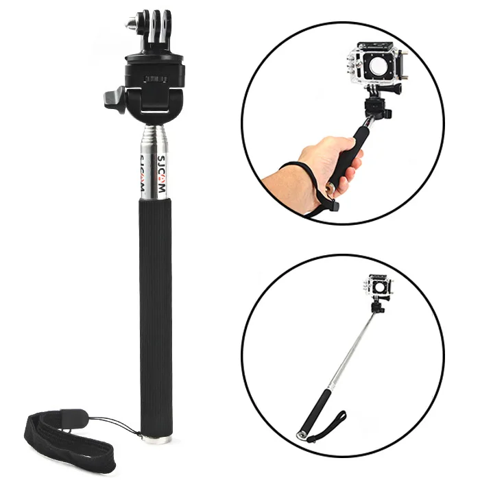 SJCAM складной палка для селфи камера монопод с адаптером GoPro Hero 4/3 +/3/2/1/SJ4000 /SJ5000/SJ6000