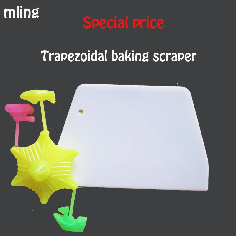 

10PCS Plastic Cream Smooth Cake Spatula Dough Cutter Scraper Baking Pastry Tool Kitchen Butter Knife Dough Cutter High Quality