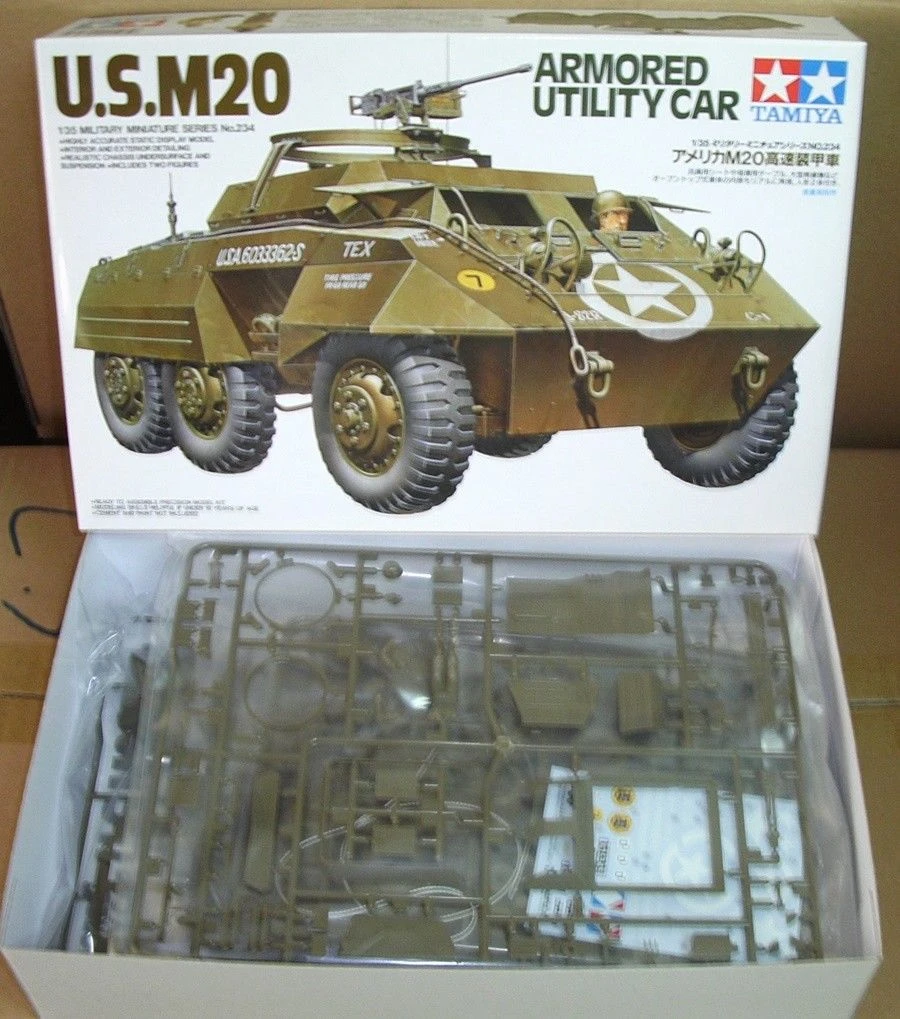 Tamiya 35234 1/35 M20 Armored Utility Car Tanks & Artillery Kits Model Kits