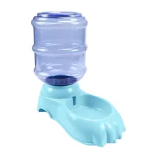 Transer розовый Полноавтоматическая Pet Еда диспенсер для напитков с рисунком собачки и котика пластиковая кормушка миска для воды блюдо 3.8L 19Jan10 P40
