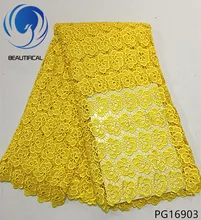 BEAUTIFICAL Yellow guipure lace dress african guipure cord lace fabric guipure lace fabric 2018 flower style 5yards/piece PG169 guipure lace panel bardot top