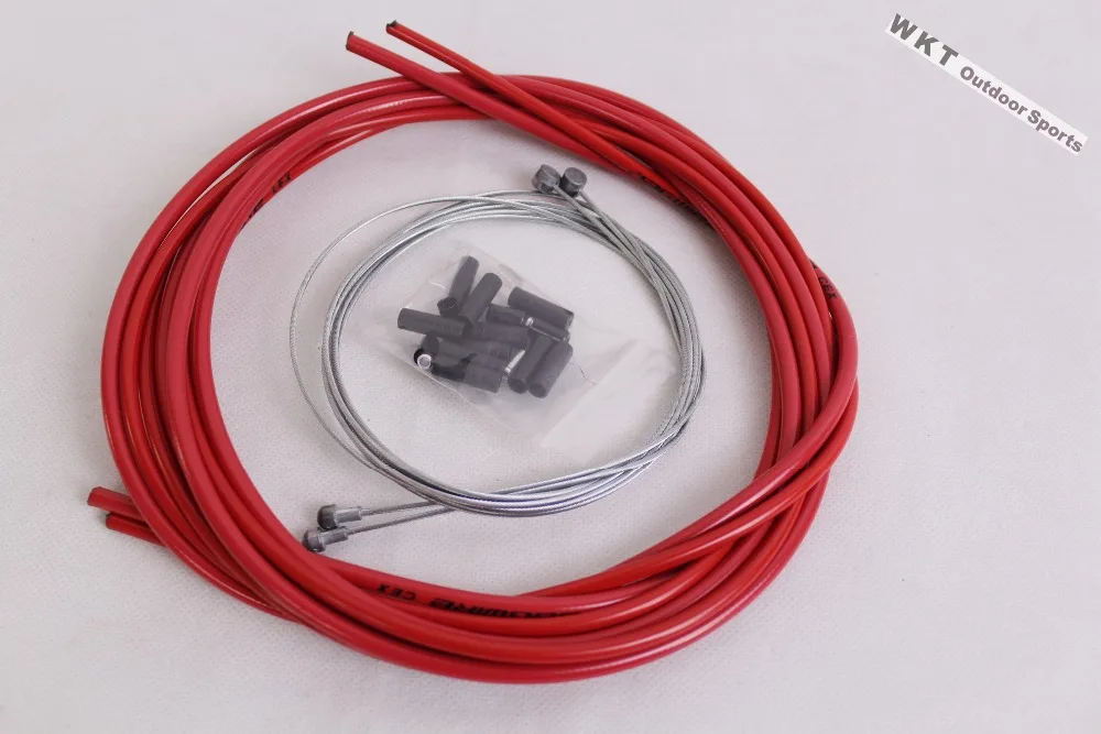 JAGWIRE Корпус шланговый кабель комплект тормоза переключения для Sram велосипед Derailluer тормозной кабель и рычаг переключения провода линия-красный
