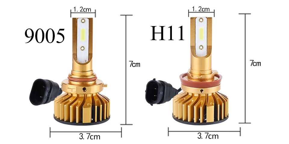 Avacom H4 светодиодный H7 H11 лед лампа фары автомобиля 9005/HB3 9006/HB4 COB 12000Lm 6500K 72W 12V 24V светодиодный H1 Мини авто лампочка 2 шт