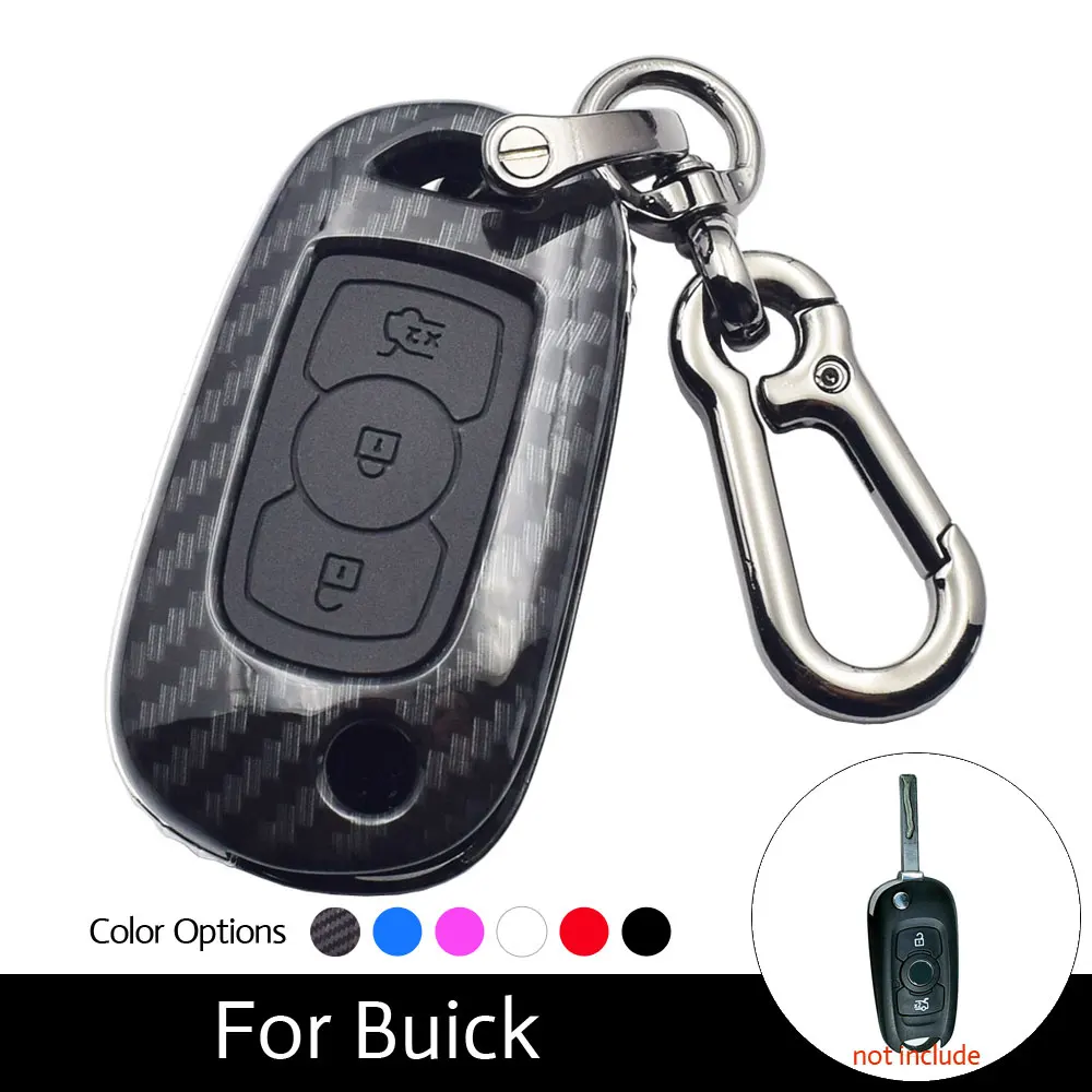 

ATOBABI Car Key Case 3 Button Folding Remote Fob Cover For Buick 2017 Verano Encore Envision New Lacrosse Regal Auto Accessories