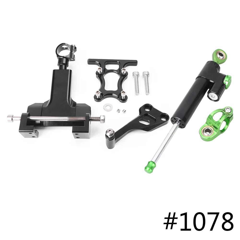 For Yamaha MT-07 MT07 2013-2017 CNC Steering Damper Stabilizer w/ Bracket Set Saftety Control Anodized Aluminum Motorcycle Motorbike Spare Parts Accessories
