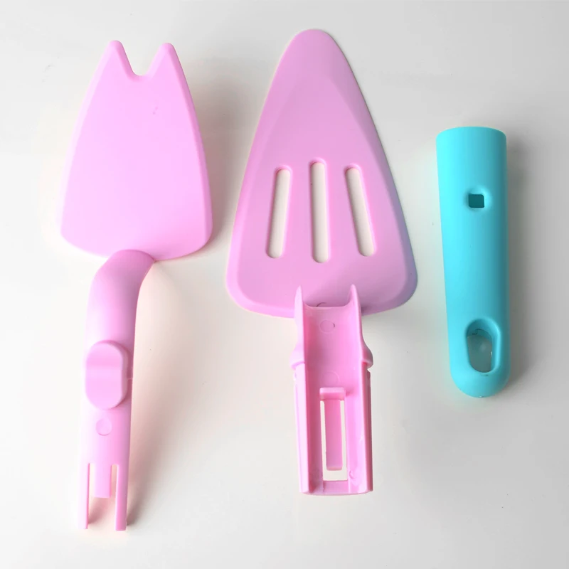 Pink Plastic Cake Spatula Simple And Easy To Use Cake Cut Heat Resistant Kitchen Cake Spatula