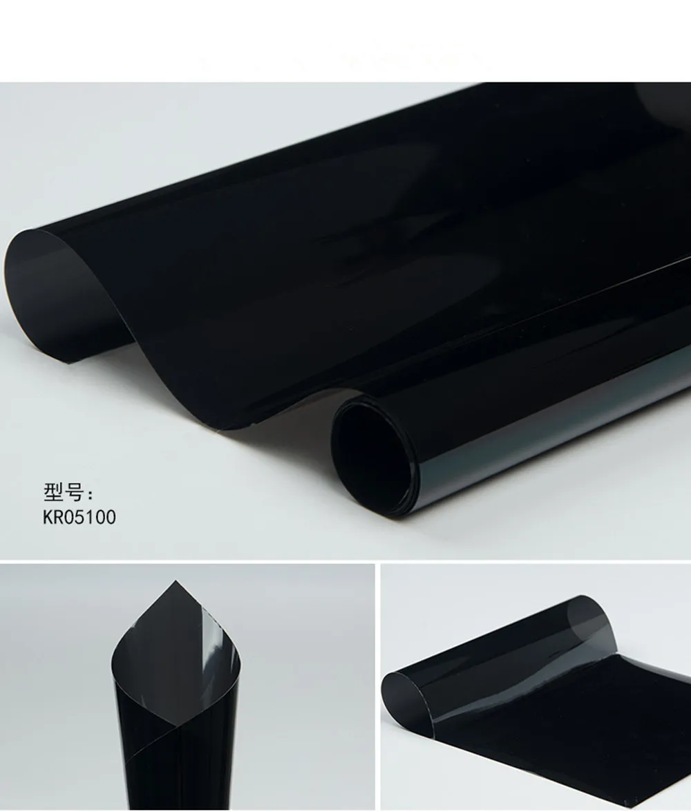 SUNICE 4mil(0.1mm) Home Window Tinted Film 5% VLT Dark Black Side Window Auto House Commercial Solar Protection 1.52m x 20m SUNICE 4mil(0.1mm) Home Window Tinted Film 5% VLT Dark Black Side Window Auto House Commercial Solar Protection 1.52m x 20m