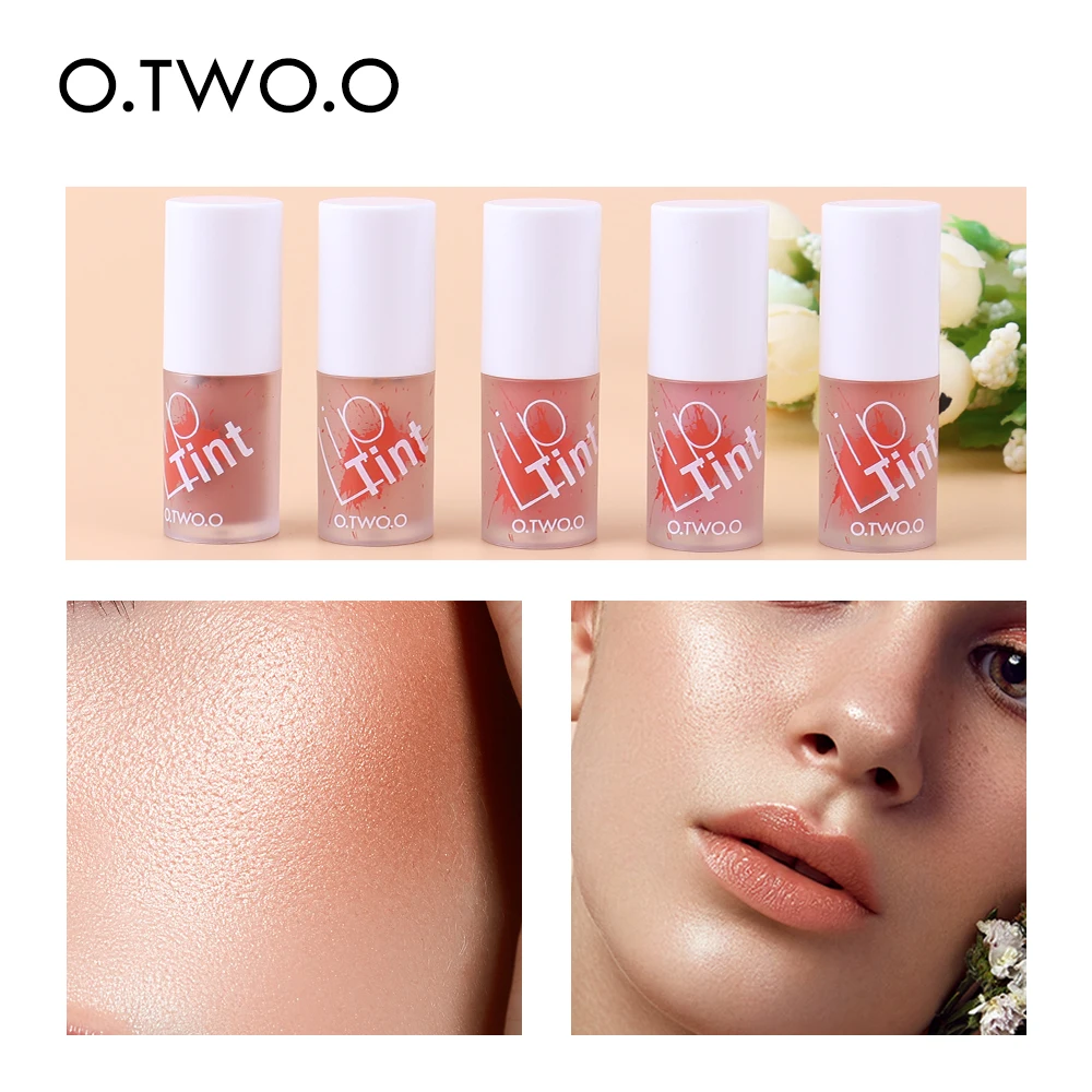 

O.TWO.O NEW 5pcs/lot Lip Gloss Set Moisturizing Long Lasting Liquid Blusher Lip Tint Makeup Matte Lipstick Liquid Kit Cosmetics