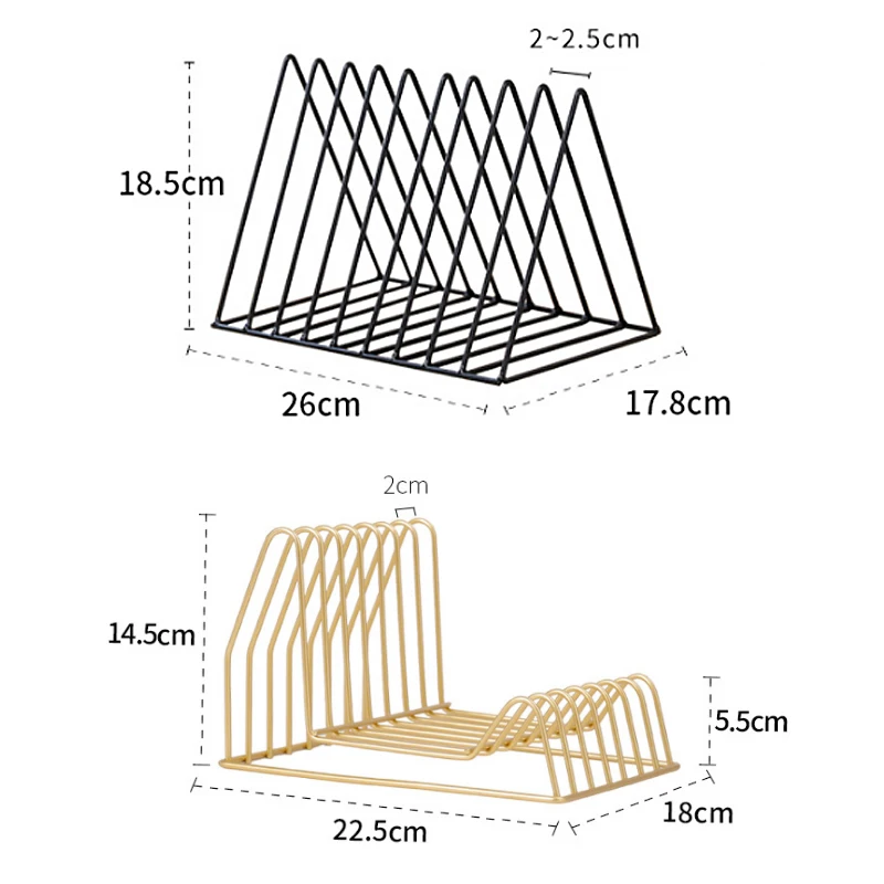 Металлический органайзер, полка для журналов, органайзер, стойка для газет, держатель для книг, треугольная настольная стойка для хранения, декоративная подставка