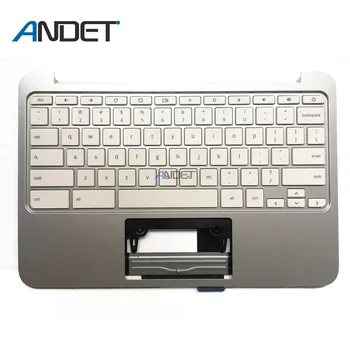 شراء95 جديد الأصلي ل HP Chromebook 11 G3 Palmrest لوحة المفاتيح الغطاء العلوي حالة قذيفة الإنكليزية الأسود مفتاح