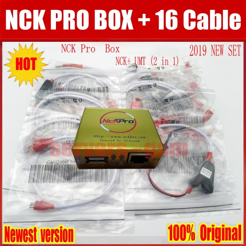 Новые оригинальные NCK Pro box/NCK Pro 2 box/nck Pro box(поддержка NCK+ UMT 2 в 1) новое обновление для huawei+ 16 кабелей