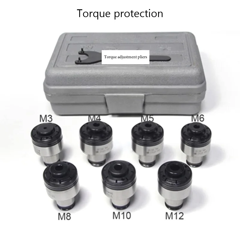 7PCS Tapping Machine Chucks M3/M4/M5/M6/M8/M10/M12 for Selflocking