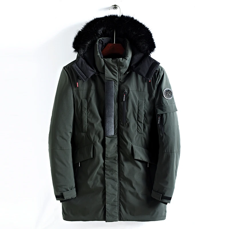 Мужская водонепроницаемая парка, зимняя куртка в стиле милитари, пальто для мужчин, армейский зеленый, черный цвет, уличная куртка, veste homme hiver Parka homme. DB20