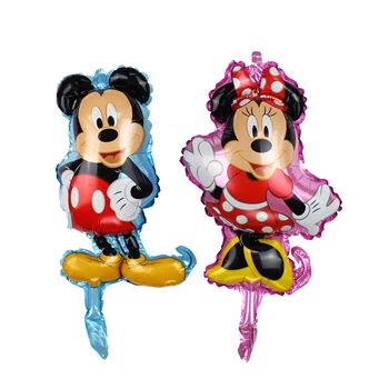 

50pcs Mini Mickey Minnie mouse Foil Balloons Baby Birthday Party Wedding Decoration balloon Kids Toys Supplies