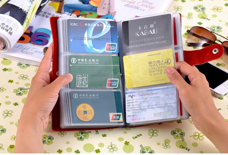 Lomelobo Мужская и Женская 90 Мест для карт, сплит кожа, держатели для карт, банковская кредитная визитная сумка с большой вместительностью HCL-608