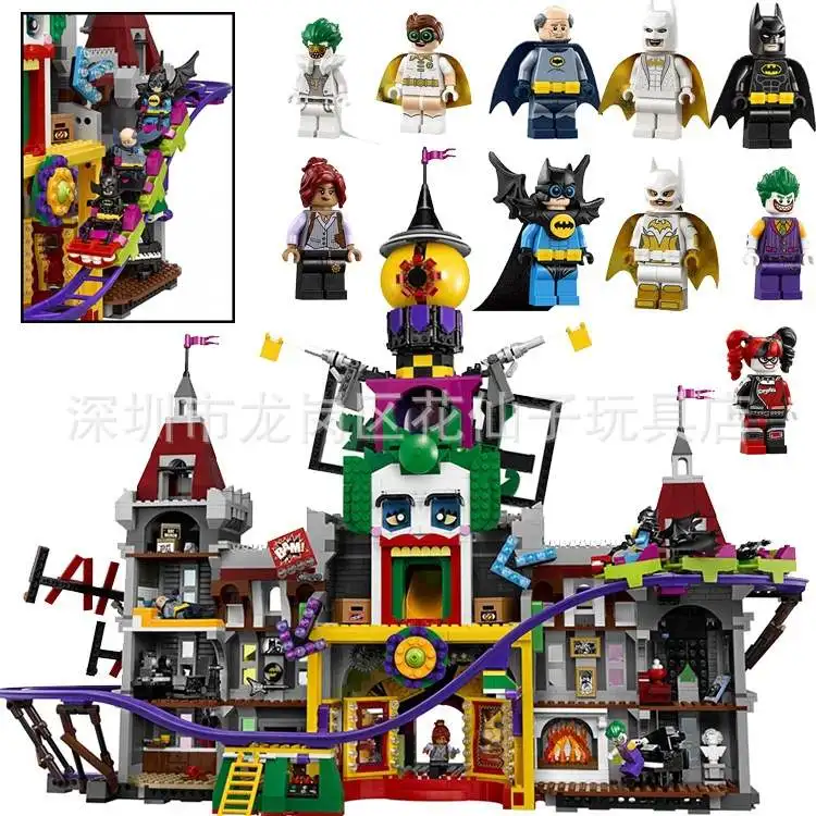 

3857pcs 07090 Super Genuine Hero Series 70922 The Joker`s Manor Model Building Blocks Compatible with Legoings Bricks