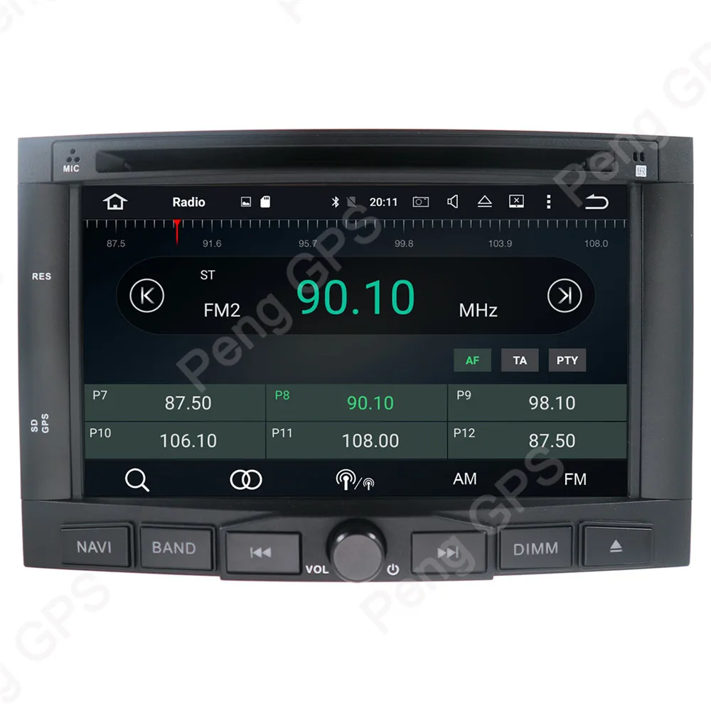 Восьмиядерный 2 Din dvd-плеер Android 8,0 Автомобильная магнитола для peugeot 3008 для peugeot 5008 2009 2010 2011 gps навигация головное устройство