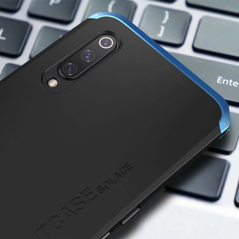 Алюминиевый металлический бампер чехол для телефона для Xiaomi Mi 9 Coque 360 полная гибридная Броня матовая PC задняя крышка для Xiaomi Mi 9 чехол противоударный