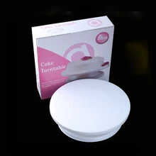 10 дюймов 360 градусов пластиковый торт Вращающийся Поворотный Рождественский вращающийся пирожное, сладкая выпечка двухсторонний, для украшения Стенд Платформа