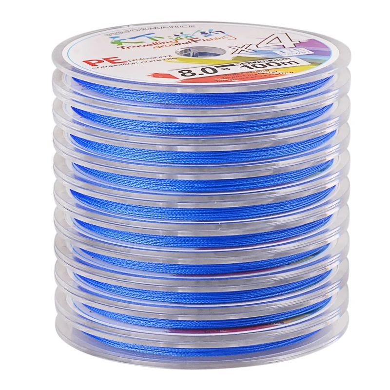 

100-1000m Any Length 4 Braid PE Fishing Line 4-38kg Linha Pesca Multifilamento Lp Misina Sedal Gevlochten Vislijn Hilo Trenzado