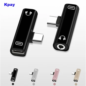 

Type C to Type-C 3.5mm Aux Audio Charge Adapter for Huawei P30 P20 Pro Xiaomi Mi 8 6 Samsung S8 S9 Plus 3.5mm Headphone Adapter