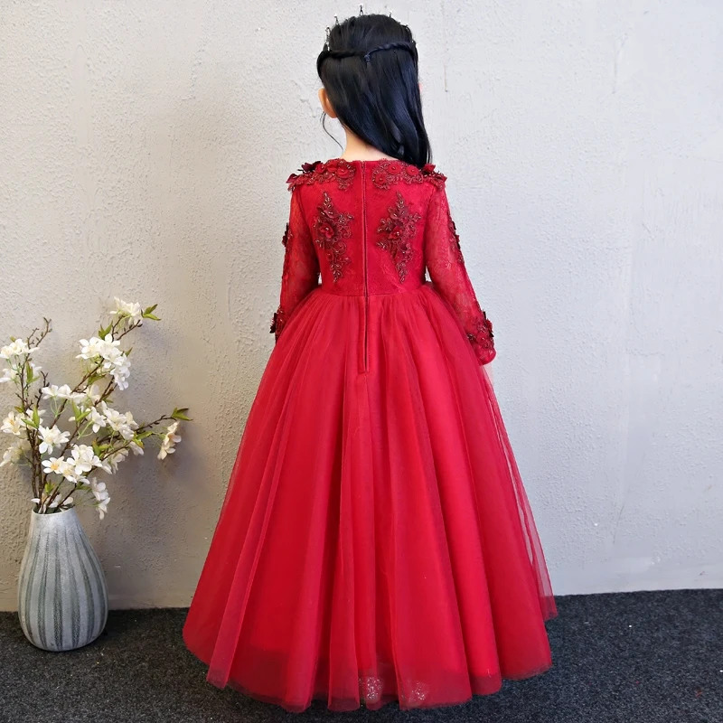 red colour party frocks