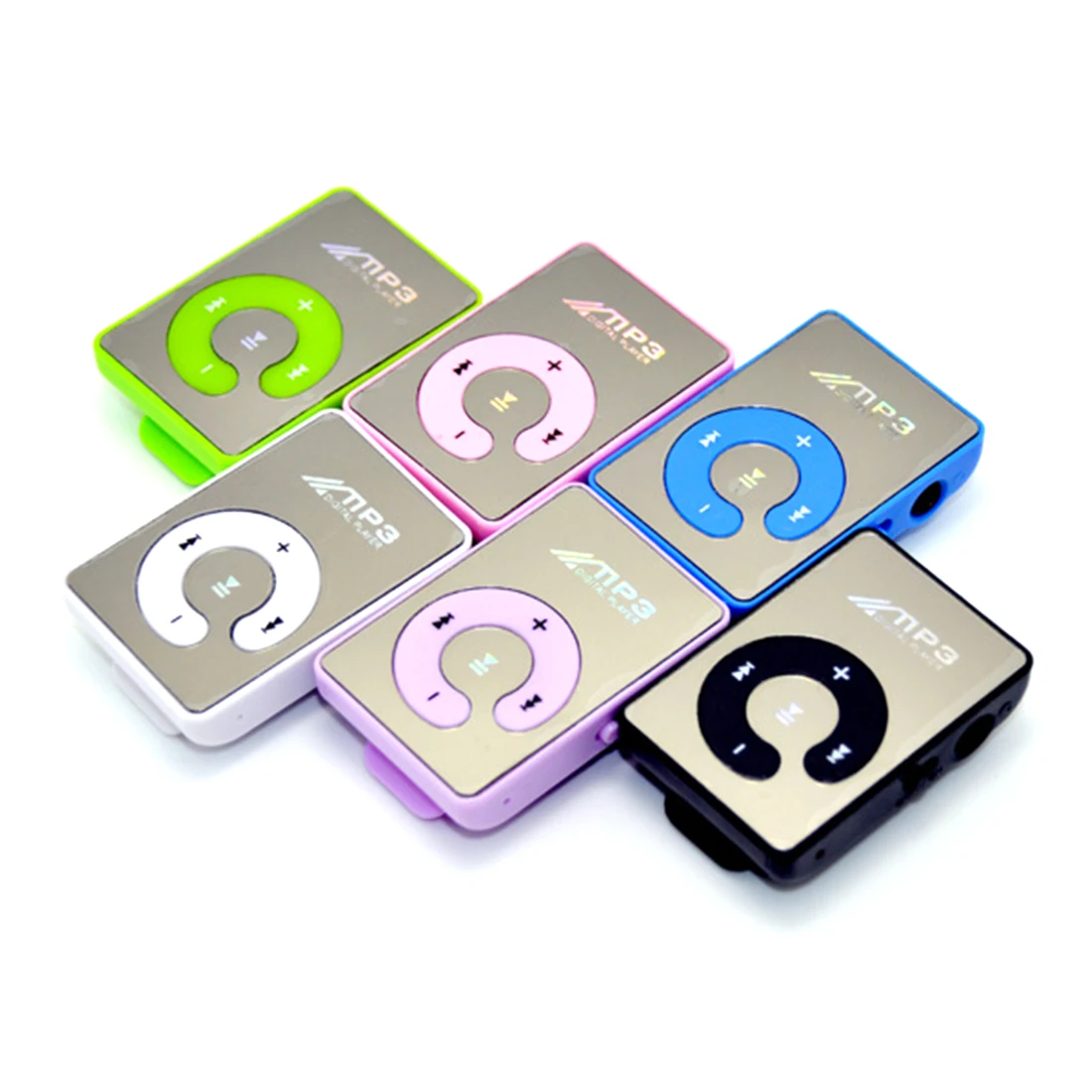 Mirror Mini Clip Portable USB Digital MP3 Music Player Support 8GB TF Card