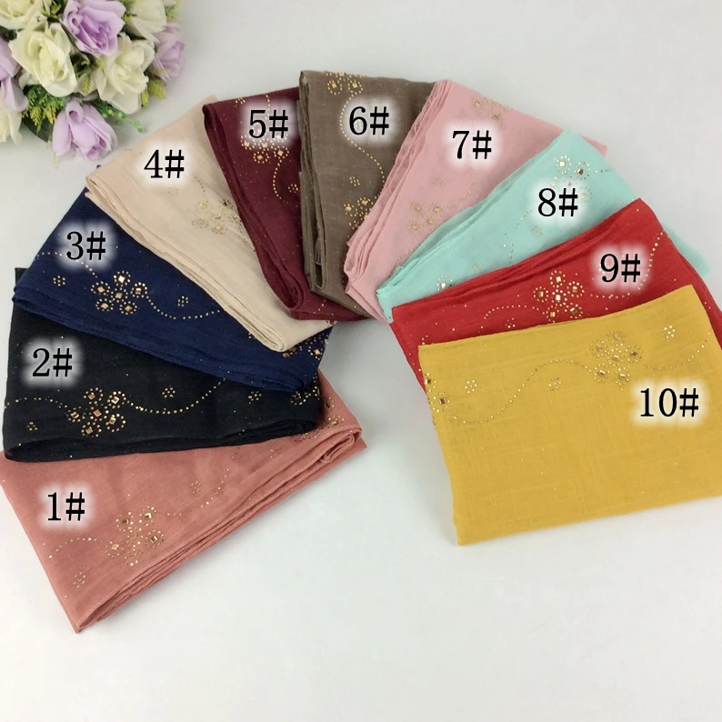 

Shimmer Diamond Pattern Soft Cotton Women Long Scarf 10pcs/lot