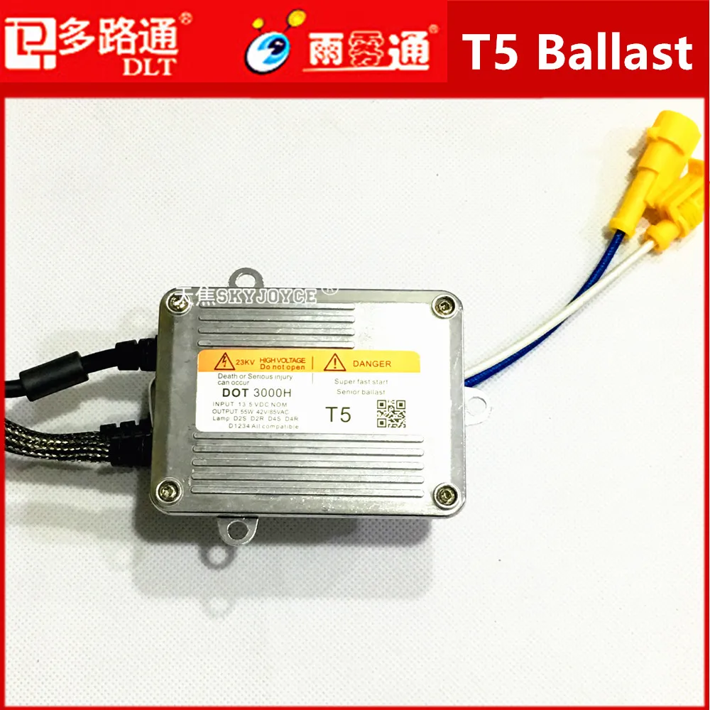 2X 55W T5 DLT ballast AC ignition blocks xenon hid ballast fast bright