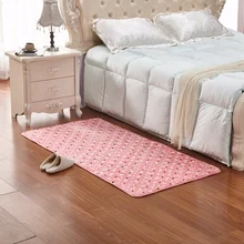 Звездный рельефный фланелевый коврик, ковры для кровати, комнаты, в горошек, с принтом, противоскользящий, Прямая, ворсистый ковер из флиса