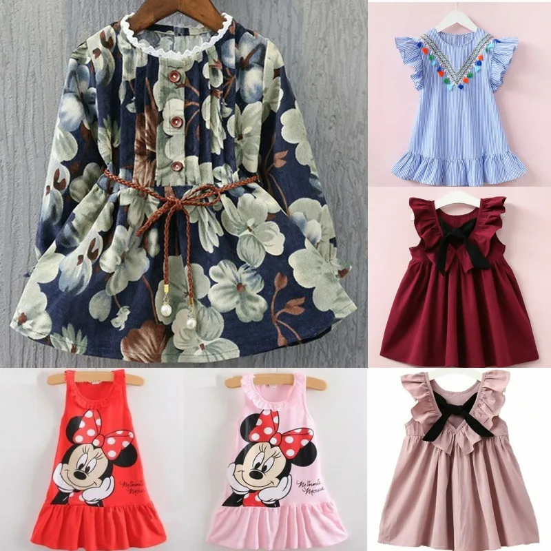 

Girls Dress New Long Sleeved Corduroy Winter Girls Waist Belt Neckline Embroidery Tassel Vertical Stripes Ruffled Dresses