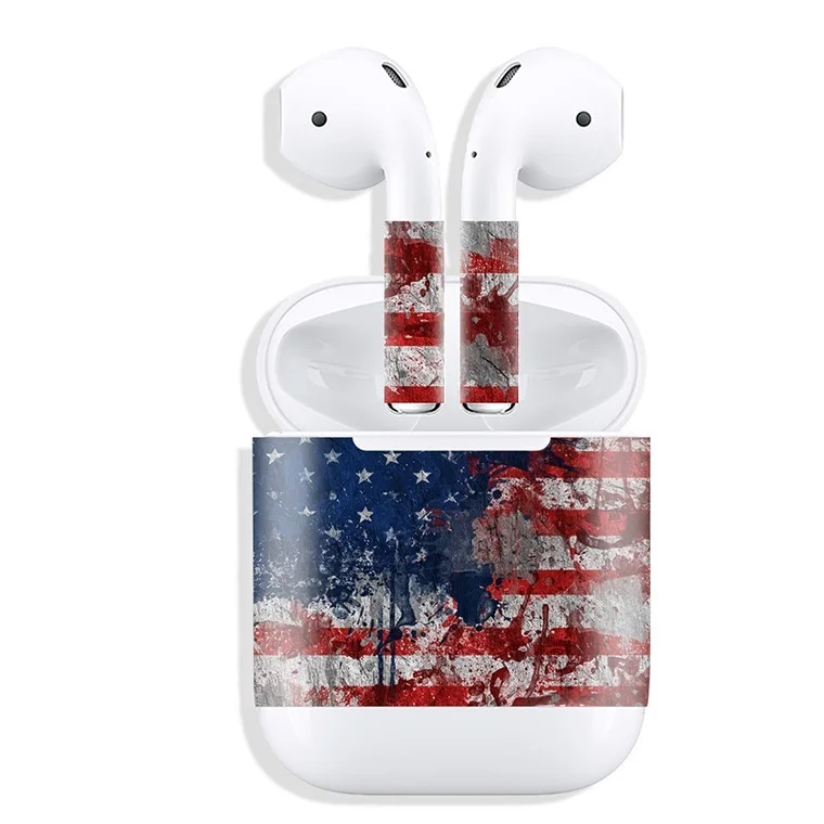 Выпуск защитный виниловый EKIND стикер наушники для Apple AirPods шкуры съемный клей декоративная пленка на голову - Цвет: 063