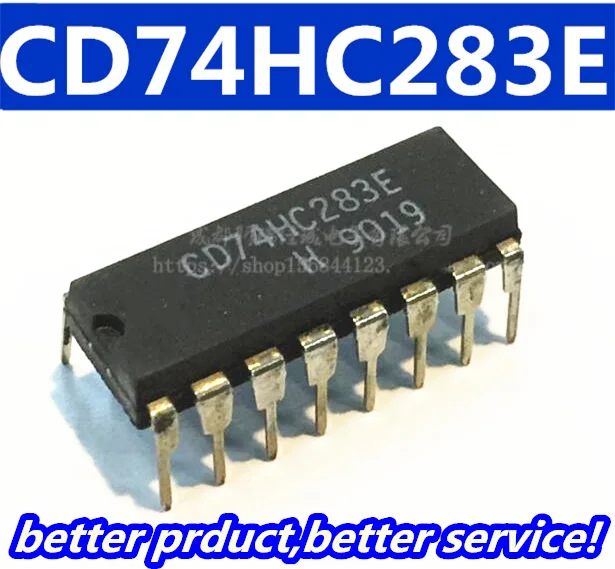 

Free shipping 10pcs/lot CD74HC283E 74HC283 SN74HC283N HD74HC283P MM74HC283N MC74HC283N DIP-16 Goodquality