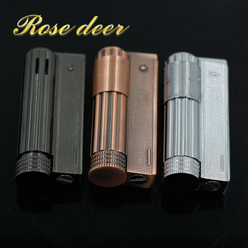 

Old Retro Austria Stainless Steel Oil Lighter Cigarette Cigar Gasoline Lighters Vintage Metal Fuel Petrol Lighter NO Oil