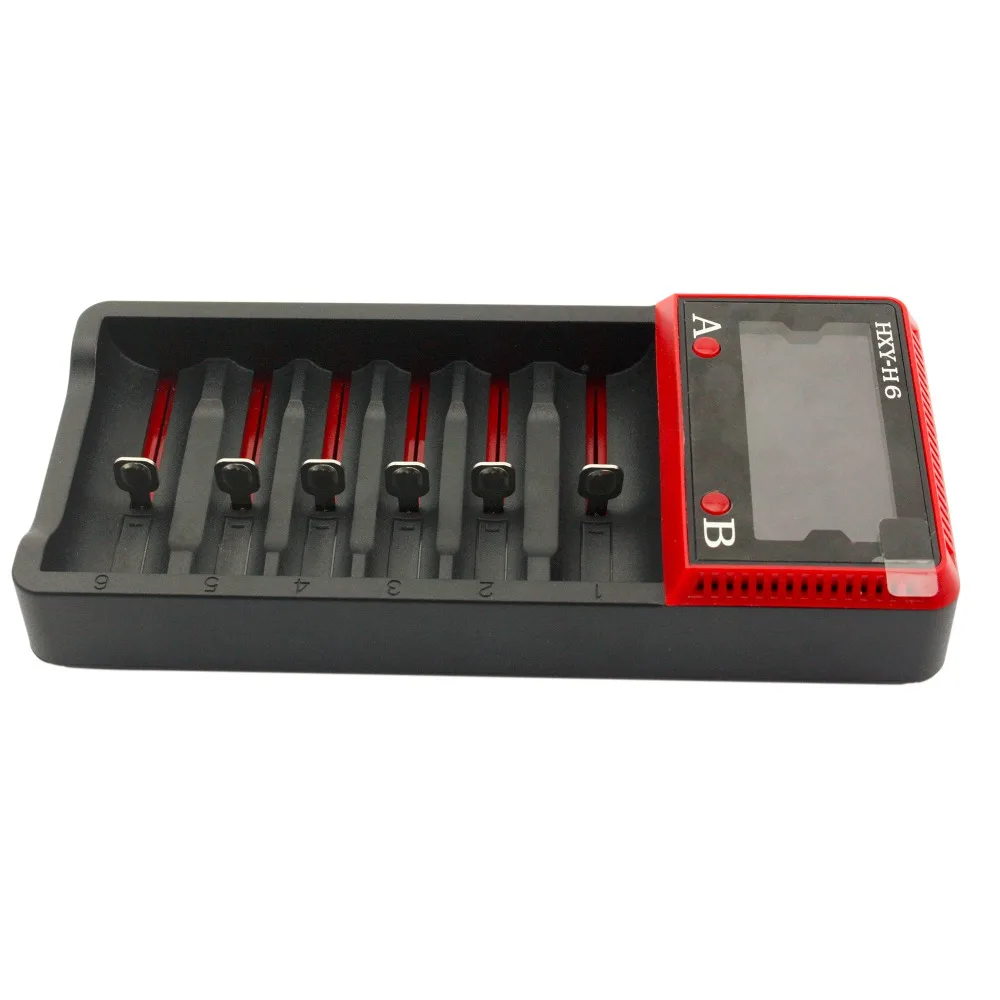

Svpro Intellicharge Lithium LCDBattery Charger,6-Slots Universal Smart Car Wall or Li-ion/AA AAA Ni-MH Ni-Cd/LiFePO4, etc.(H6)