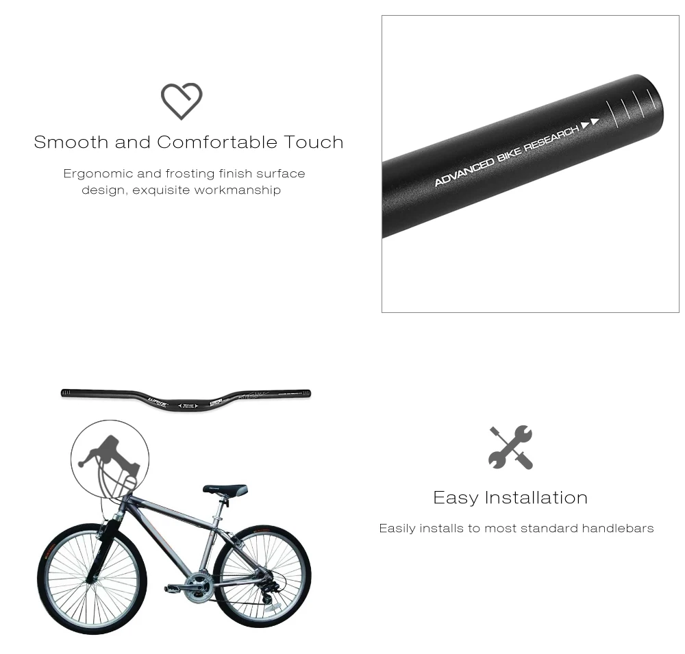 WAKE 31.8 x 620MM Aluminum Alloy Cycling MTB Mountain Bike Bicycle Handlebar Riser