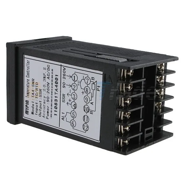 90-265 в AC/DC MYPIN двойной цифровой F/C PID контроль температуры Лер термостат TA4-SNR SSR контроль выход+ сигнализация