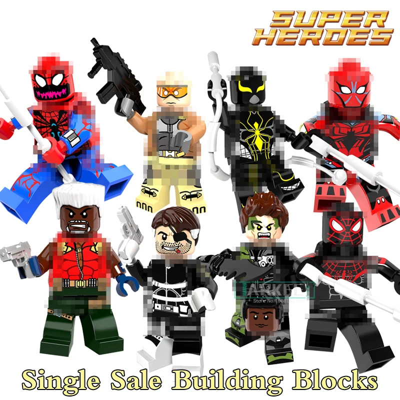 Здание Конструкторы Super Hero цифры Зеленый Гоблин Ultimate Spider-Man Mark 2 Ник Фьюри г. w. мост