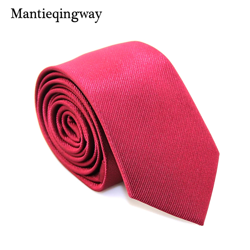 Mantieqingway 6 см классические мужские однотонные Галстуки официальная одежда деловой